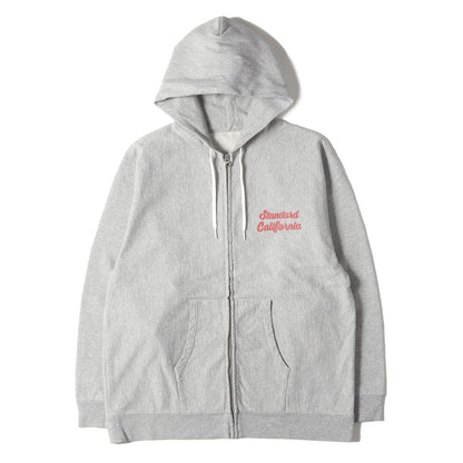 21SS ロゴ ライトウェイト スウェット ジップ パーカー (SD USA COTTON ZIP HOOD SCRIPT LOGO SWEAT)