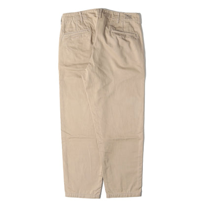 ワイドテーパード ツイル チノ パンツ (SD 41KHAKI PANTS)
