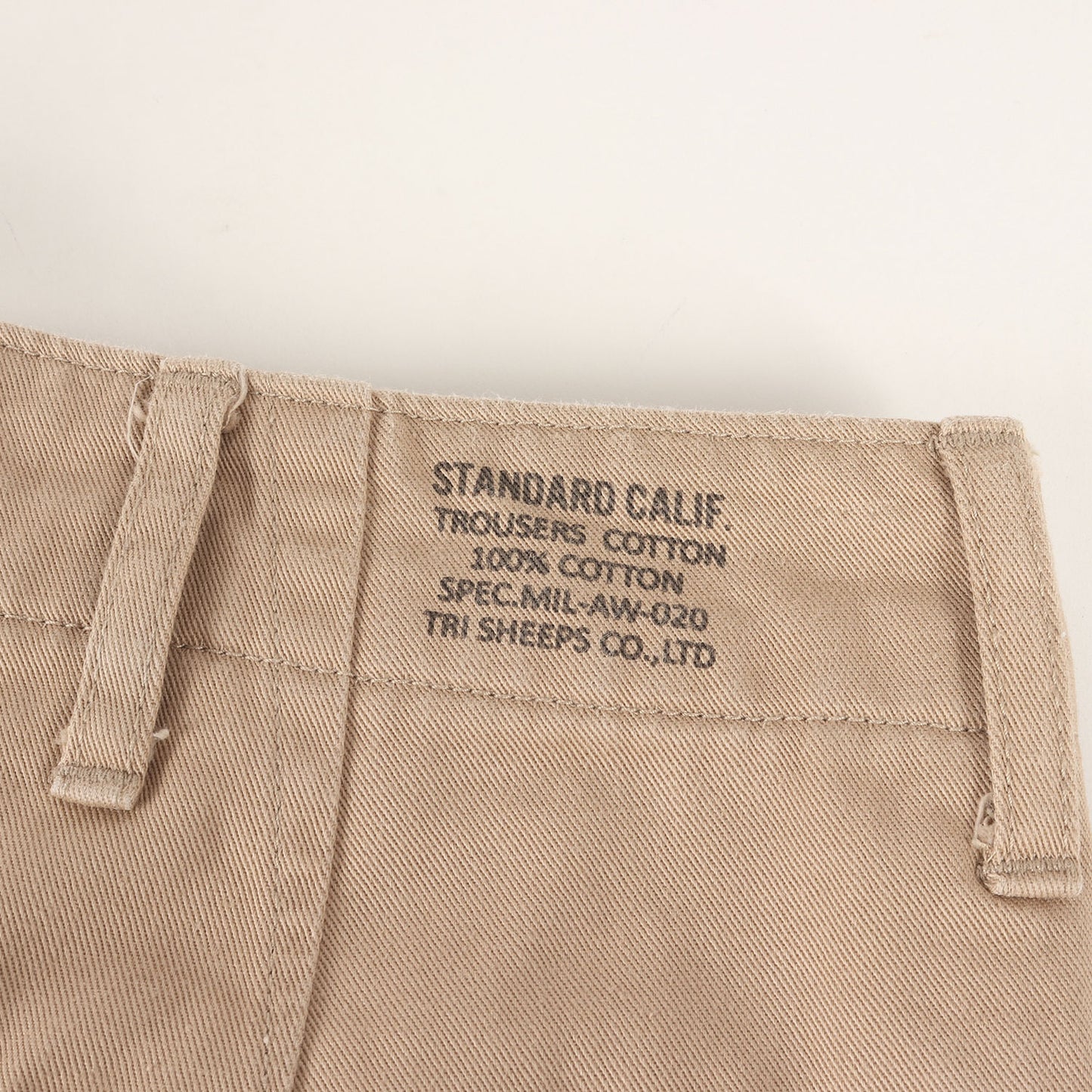 ワイドテーパード ツイル チノ パンツ (SD 41KHAKI PANTS)