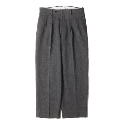 24AW クッキークロス インツープリーツ ドレス トラウザーズ (8114-177-1107)