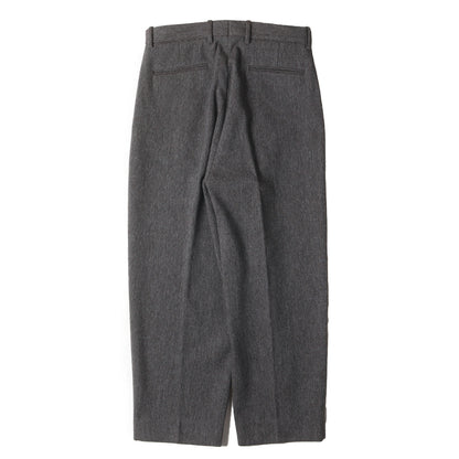 24AW クッキークロス インツープリーツ ドレス トラウザーズ (8114-177-1107)