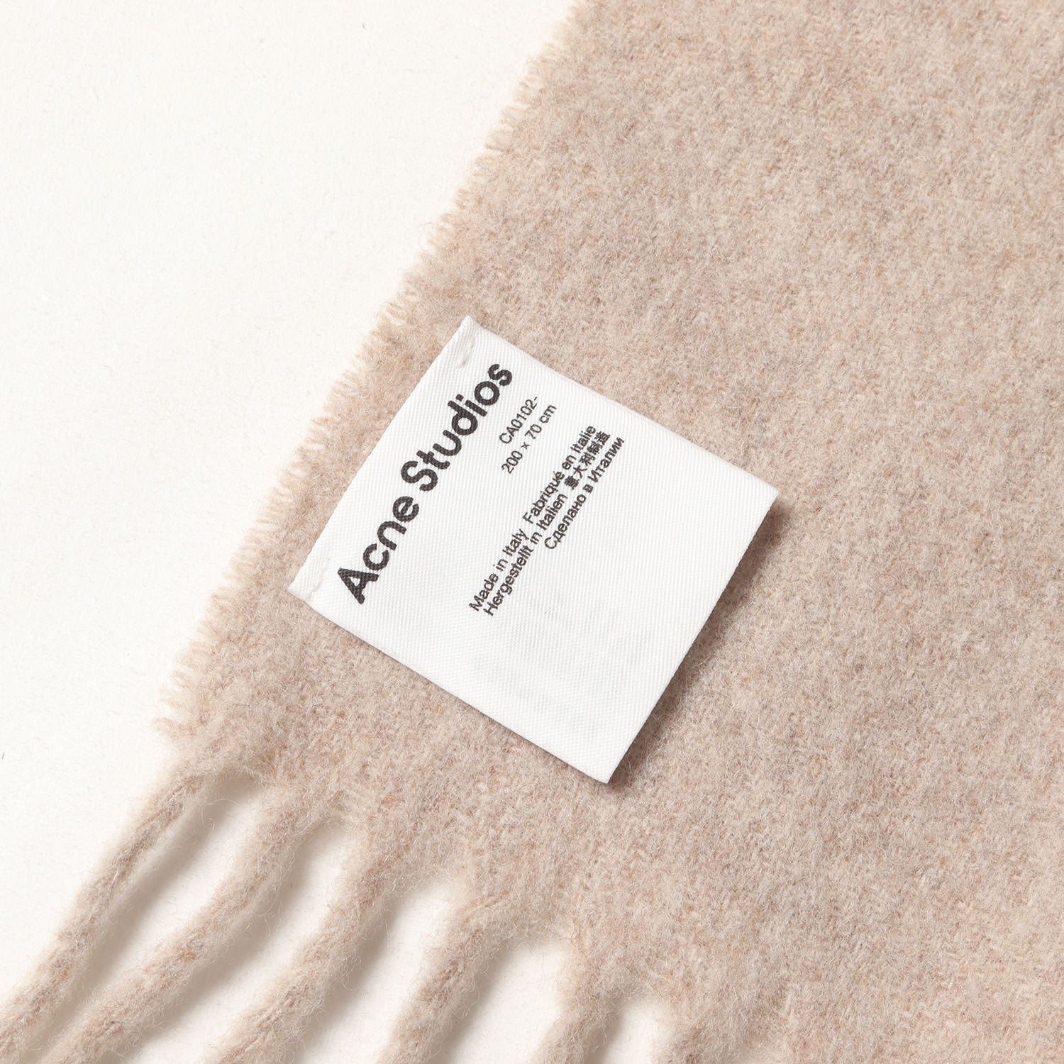 現行モデル フリンジ ウール スカーフ オーバーサイズ (CA0102