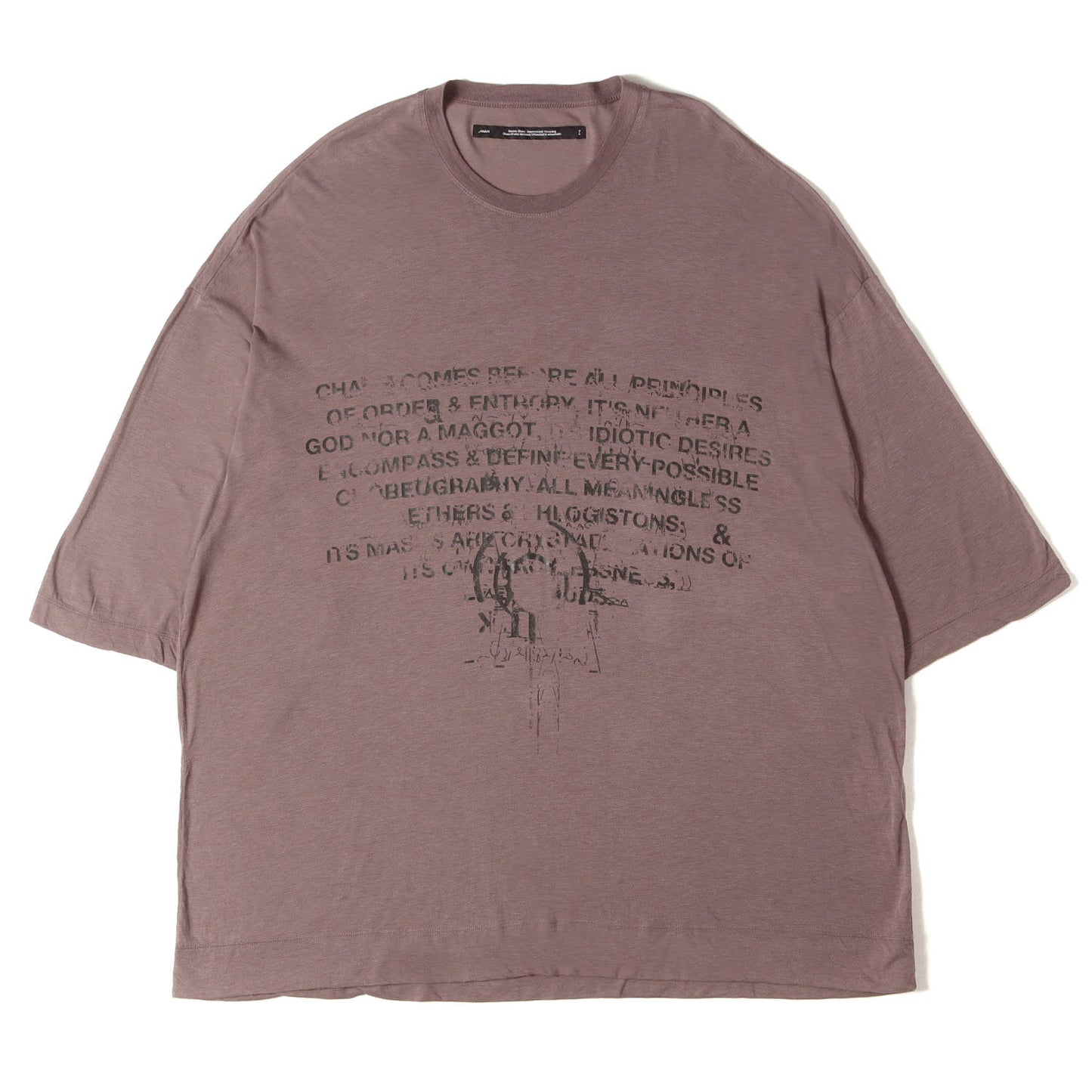 25AW グラフィック オーバーサイズ Tシャツ (The Order Of Chaos Over T-Shirt)