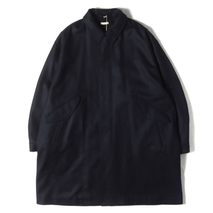 24AW スーパーファイン ライトメルトン バルカラー コート (SUPER FINE LIGHT MELTON BAL COLLAR FIELD COAT ULCT19-HC174-B)