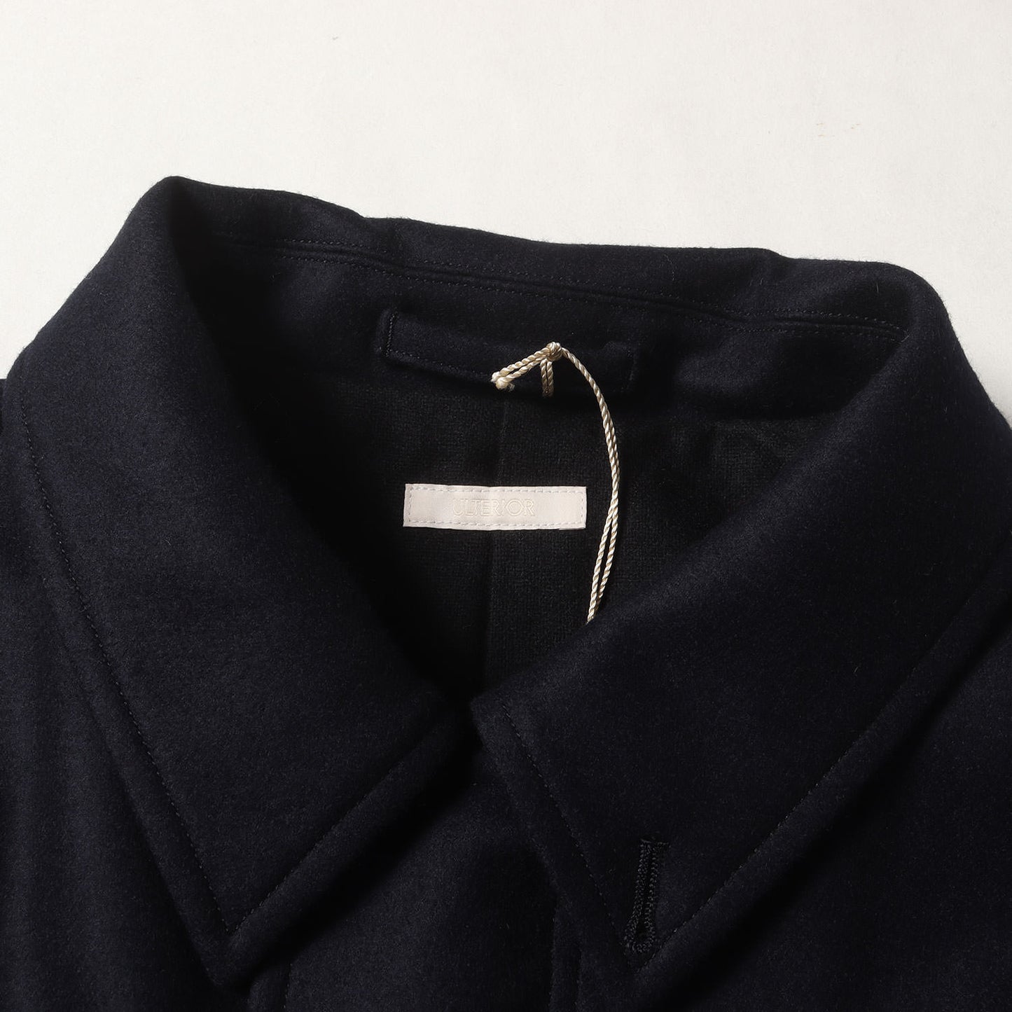 24AW スーパーファイン ライトメルトン バルカラー コート (SUPER FINE LIGHT MELTON BAL COLLAR FIELD COAT ULCT19-HC174-B)