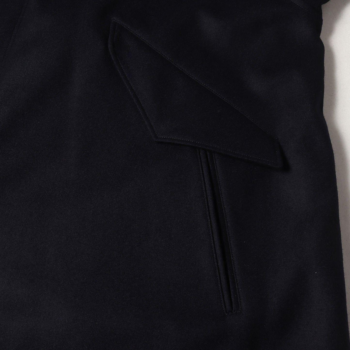 24AW スーパーファイン ライトメルトン バルカラー コート (SUPER FINE LIGHT MELTON BAL COLLAR FIELD COAT ULCT19-HC174-B)
