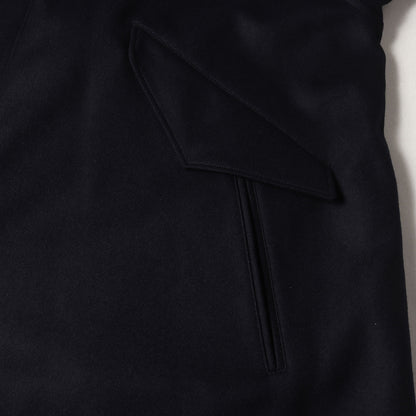 24AW スーパーファイン ライトメルトン バルカラー コート (SUPER FINE LIGHT MELTON BAL COLLAR FIELD COAT ULCT19-HC174-B)