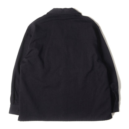 オープンカラー ウールモヘア シャツ (Open Collar Shirt)