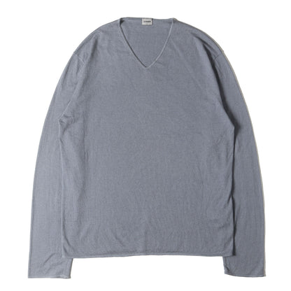 Vネック カシミヤコットン ニット セーター / MADE IN ITALY