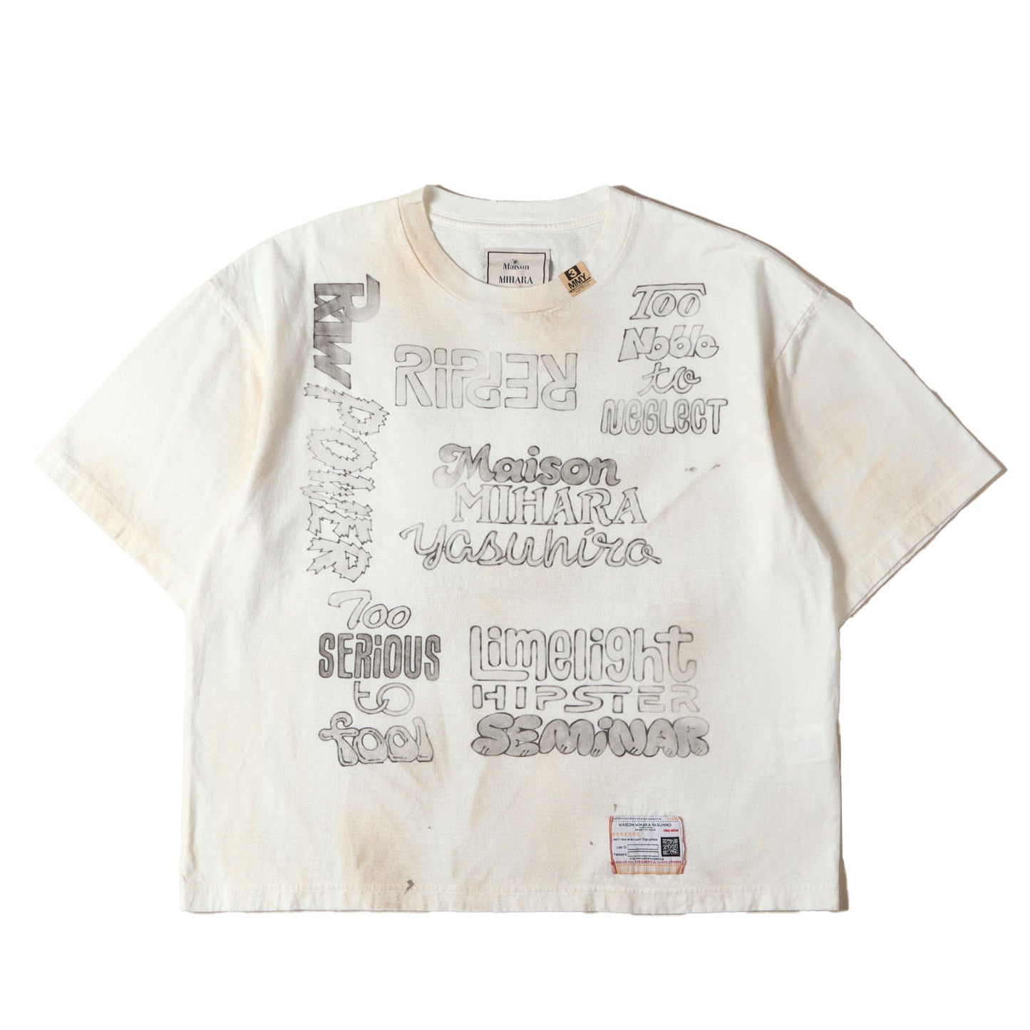 23AW ディストレスト加工 レタリング Tシャツ (DISTRESSED T-SHIRT)