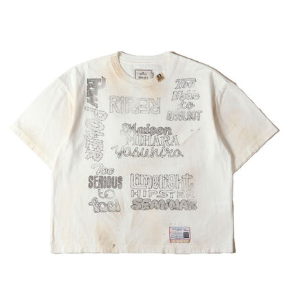 23AW ディストレスト加工 レタリング Tシャツ (DISTRESSED T-SHIRT)