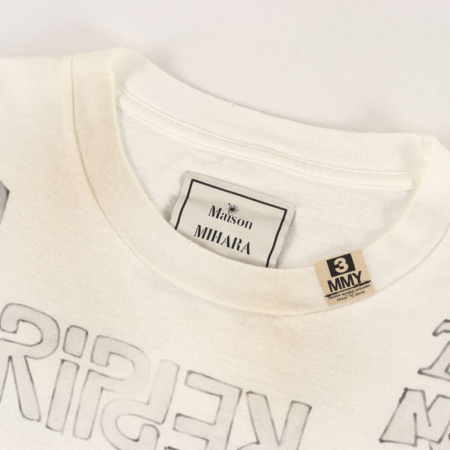 23AW ディストレスト加工 レタリング Tシャツ (DISTRESSED T-SHIRT)