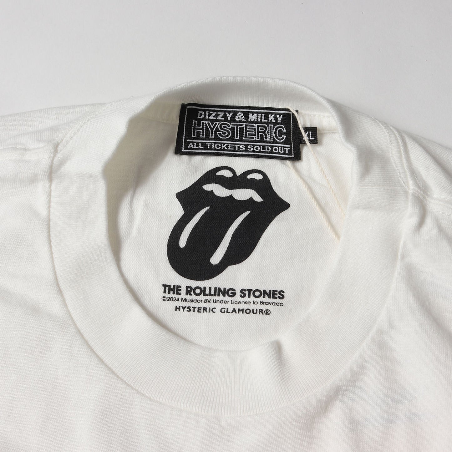 24AW × THE ROLLING STONES/HYSTERIC&STEEL WHEELS Tシャツ (02243CL13)