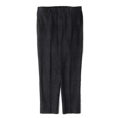 24AW ウールコットンダブルジャガード シャーリングパンツ (61-04-45-04701) / MADE IN JAPAN