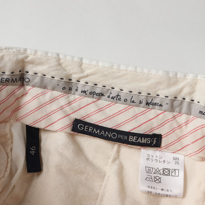 × BEMAS F ストレッチ コットン スラックス (21-23-0522-081)