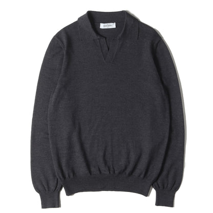 23AW 12ゲージ メリノウール スキッパーニット セーター (57189 14213)