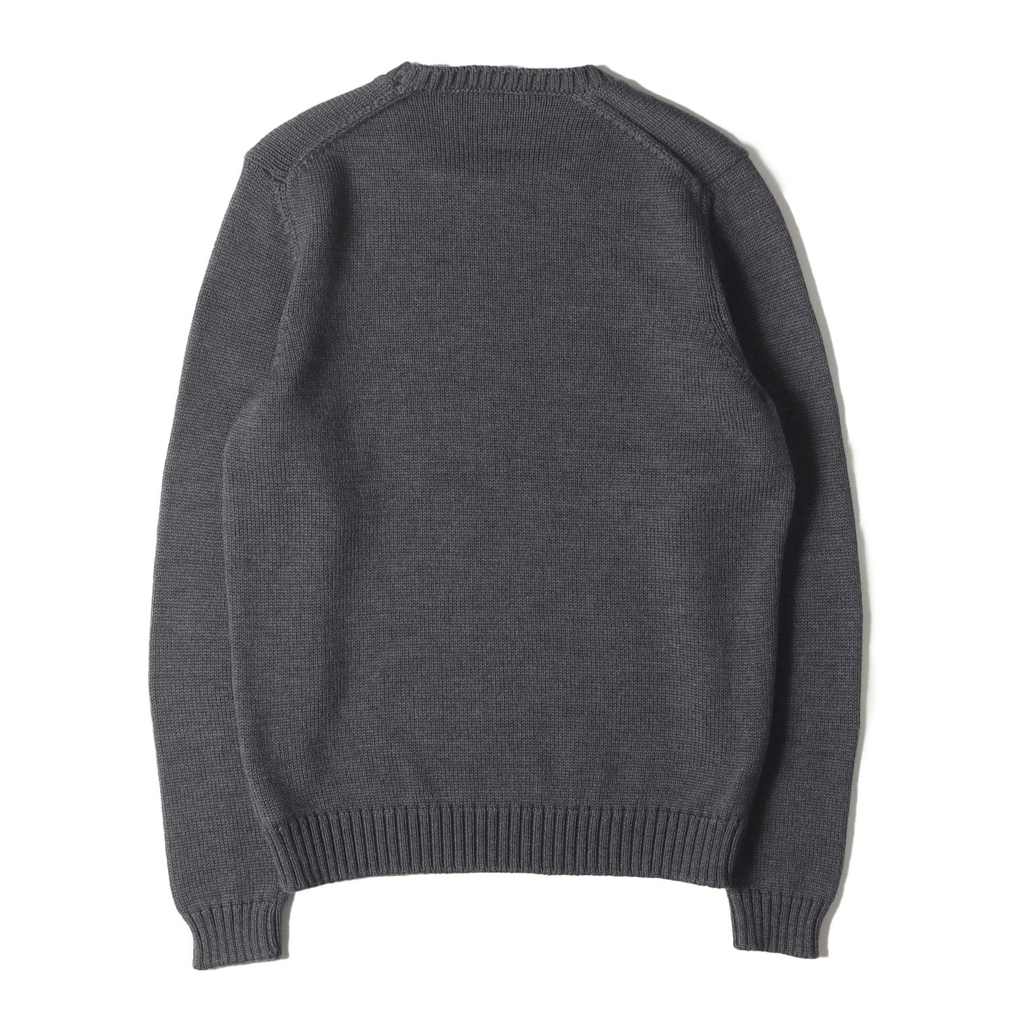 23AW 5ゲージ ウールソリッド クルーネック ニット (GIRO SLIM FIT 812527 ZR229)
