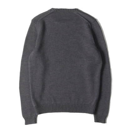 23AW 5ゲージ ウールソリッド クルーネック ニット (GIRO SLIM FIT 812527 ZR229)