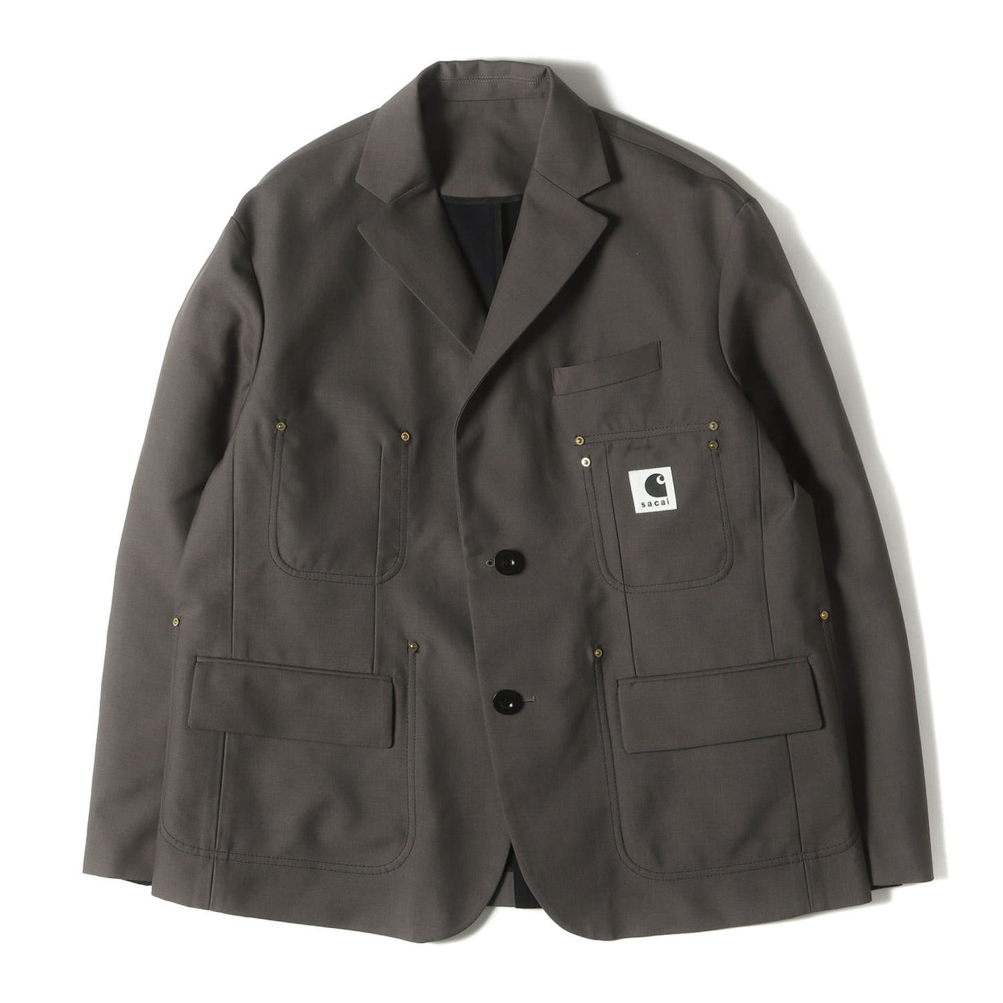 24SS × carhartt WIP リバーシブル ウール テーラードジャケット (WIP Suiting Bonding Jacket 24-03387m)