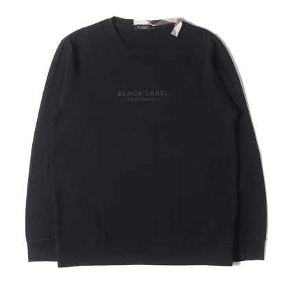 フロントロゴ ネックチェック 切替 ロングスリーブ Tシャツ