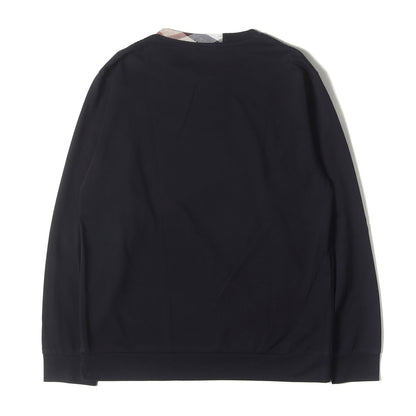フロントロゴ ネックチェック 切替 ロングスリーブ Tシャツ