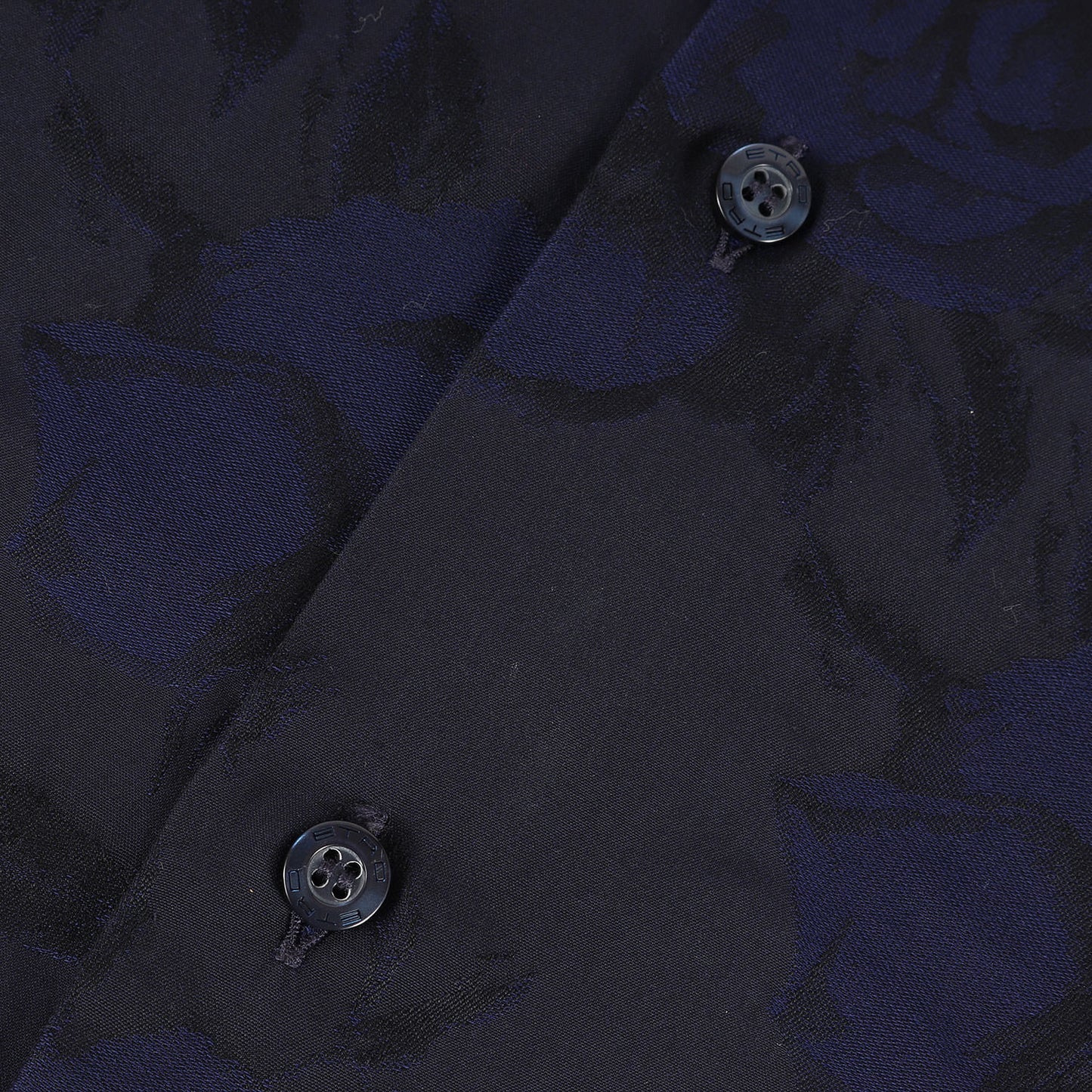 ワイドカラー フラワー ジャガード シャツ