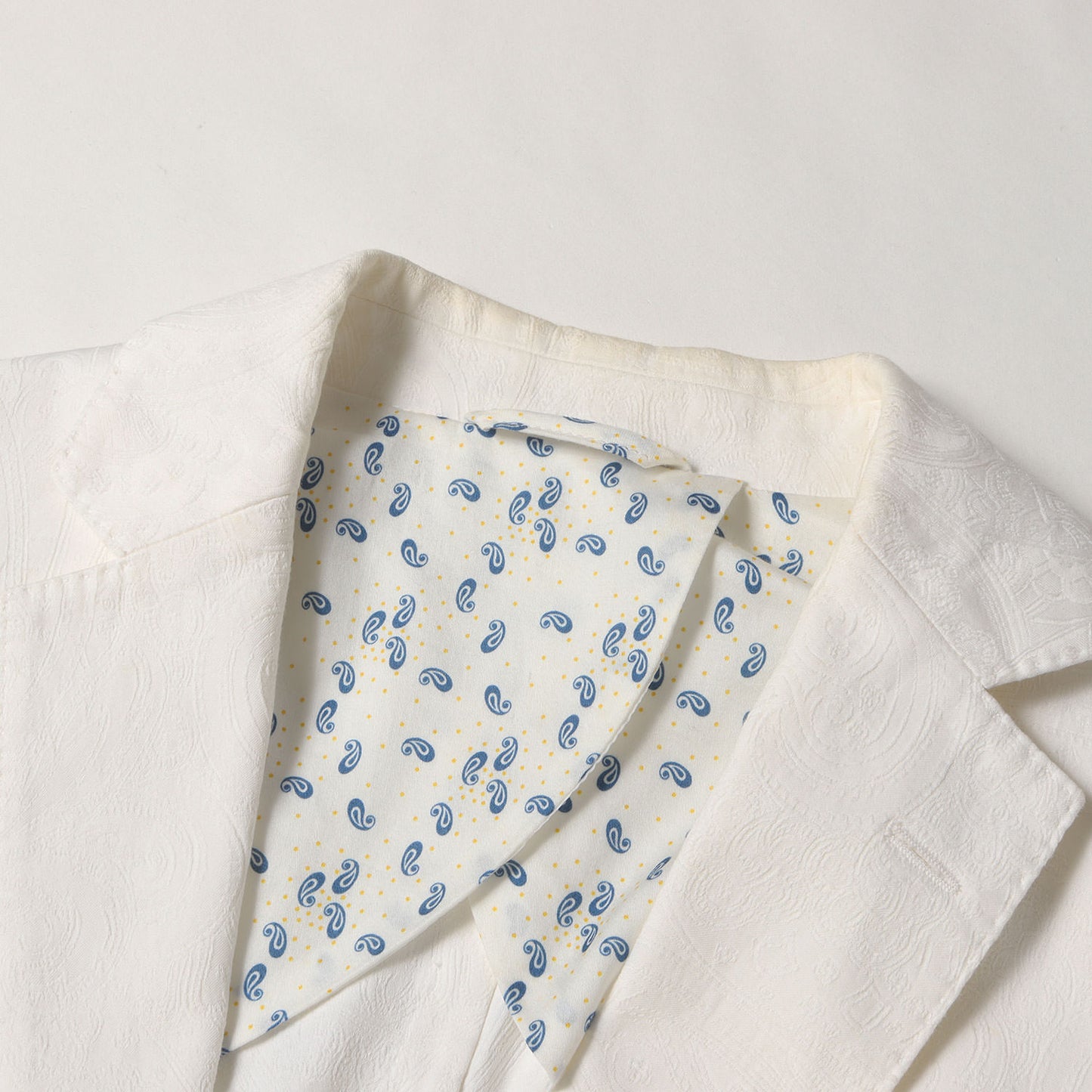 シャドー ペイズリー 2B テーラード ジャケット