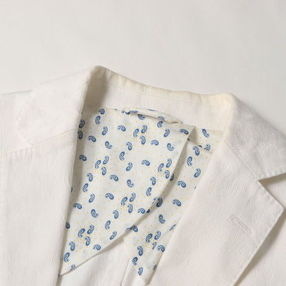 シャドー ペイズリー 2B テーラード ジャケット