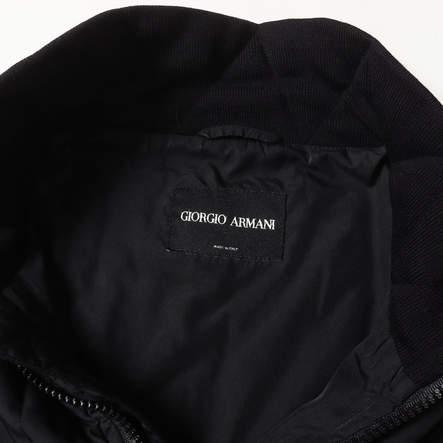 00s ニットカラー ダブルジップ ベスト / MADE IN ITALY