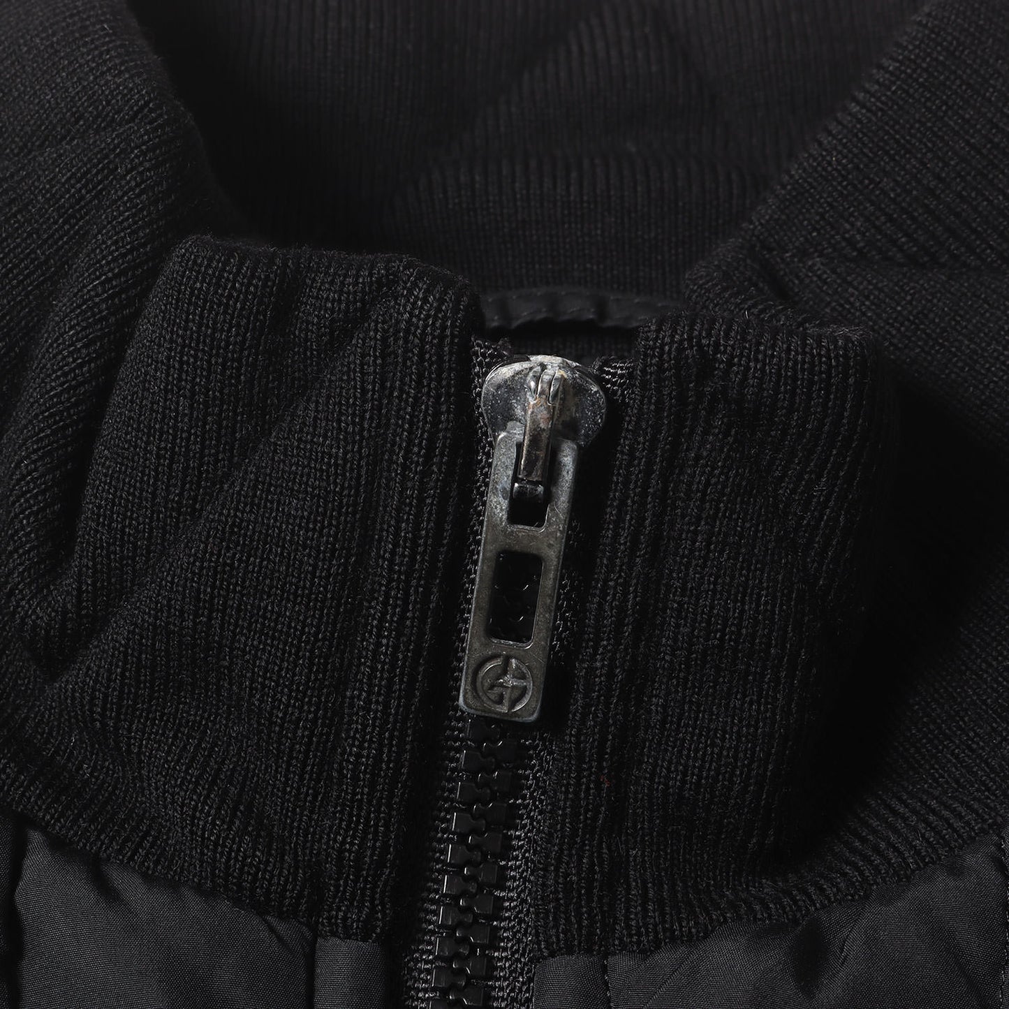 00s ニットカラー ダブルジップ ベスト / MADE IN ITALY