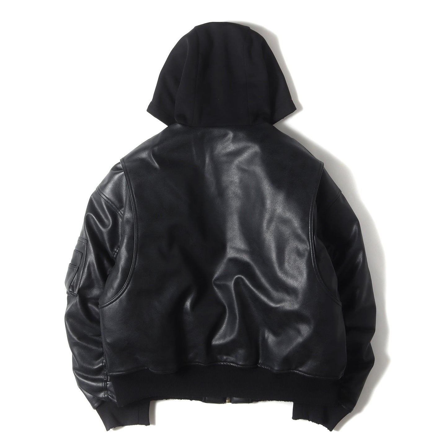 24AW フェイクレザー ボンバージャケット
