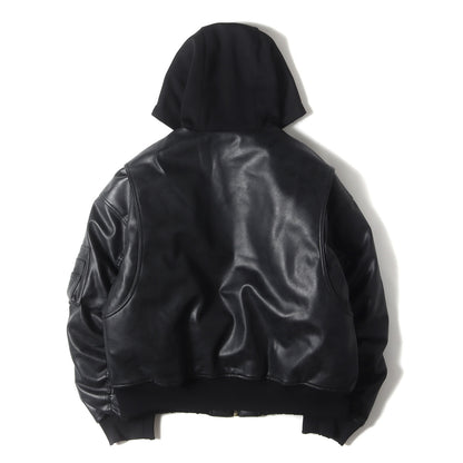 24AW フェイクレザー ボンバージャケット