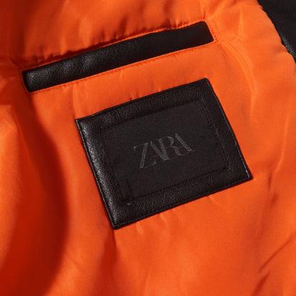 24AW フェイクレザー ボンバージャケット