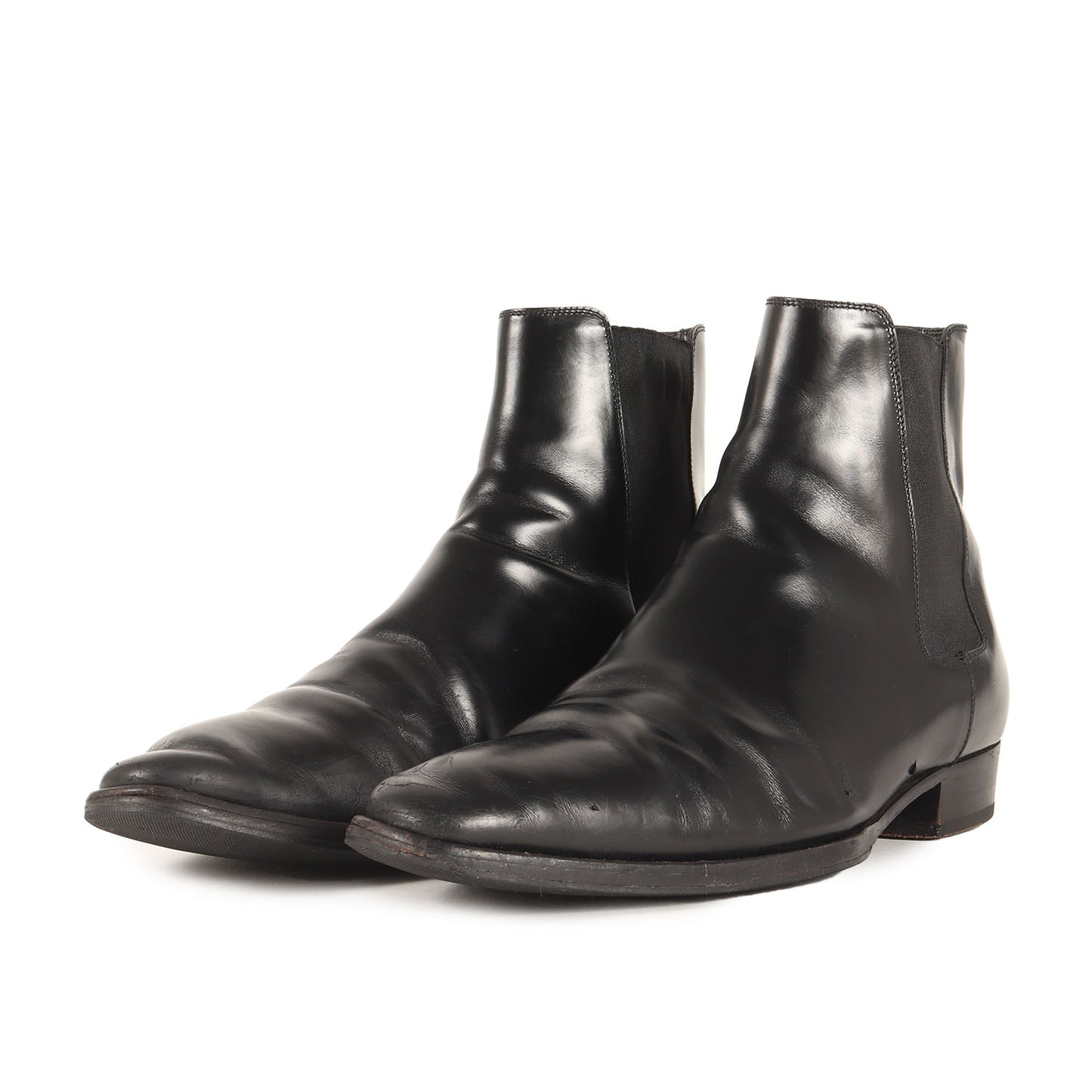 クラシック ワイアット サイドゴア レザー チェルシーブーツ