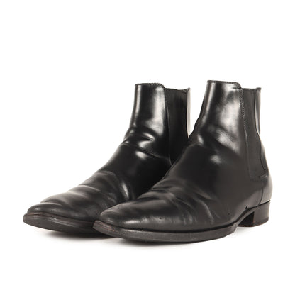 クラシック ワイアット サイドゴア レザー チェルシーブーツ