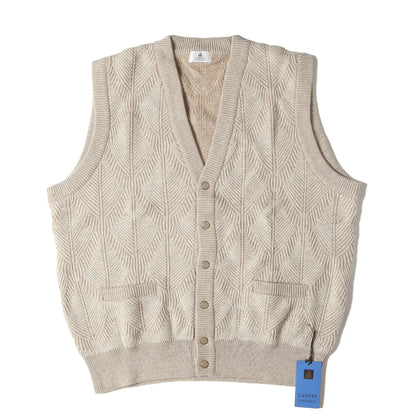 ジオメトリック ジャガード カシミヤ ニット ベスト / CLASSIQUE MADE IN JAPAN