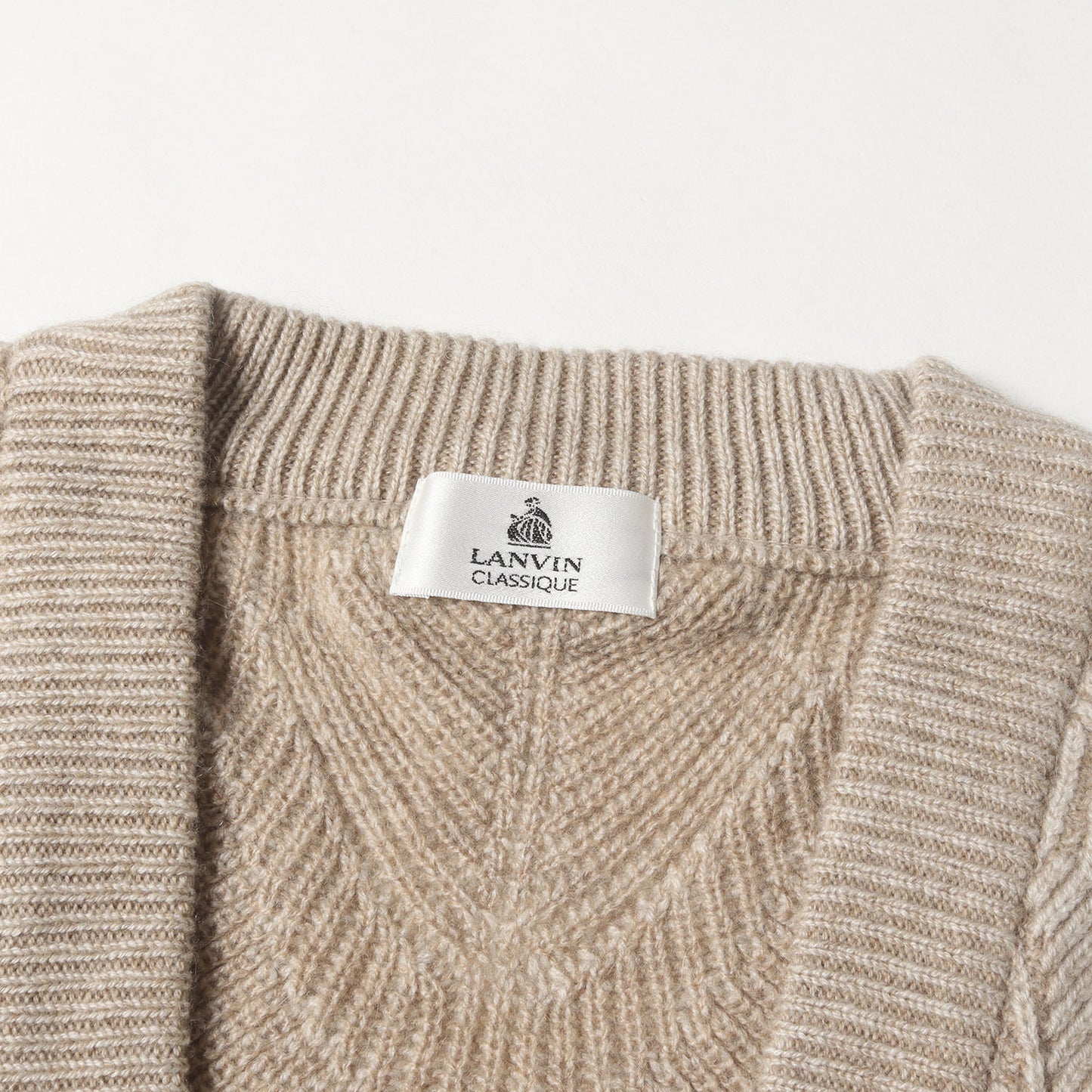 ジオメトリック ジャガード カシミヤ ニット ベスト / CLASSIQUE MADE IN JAPAN