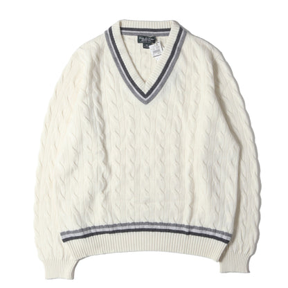 Vネック スコティッシュカシミヤ チルデン ニット セーター / COUNTRY CLUB MADE IN SCOTLAND