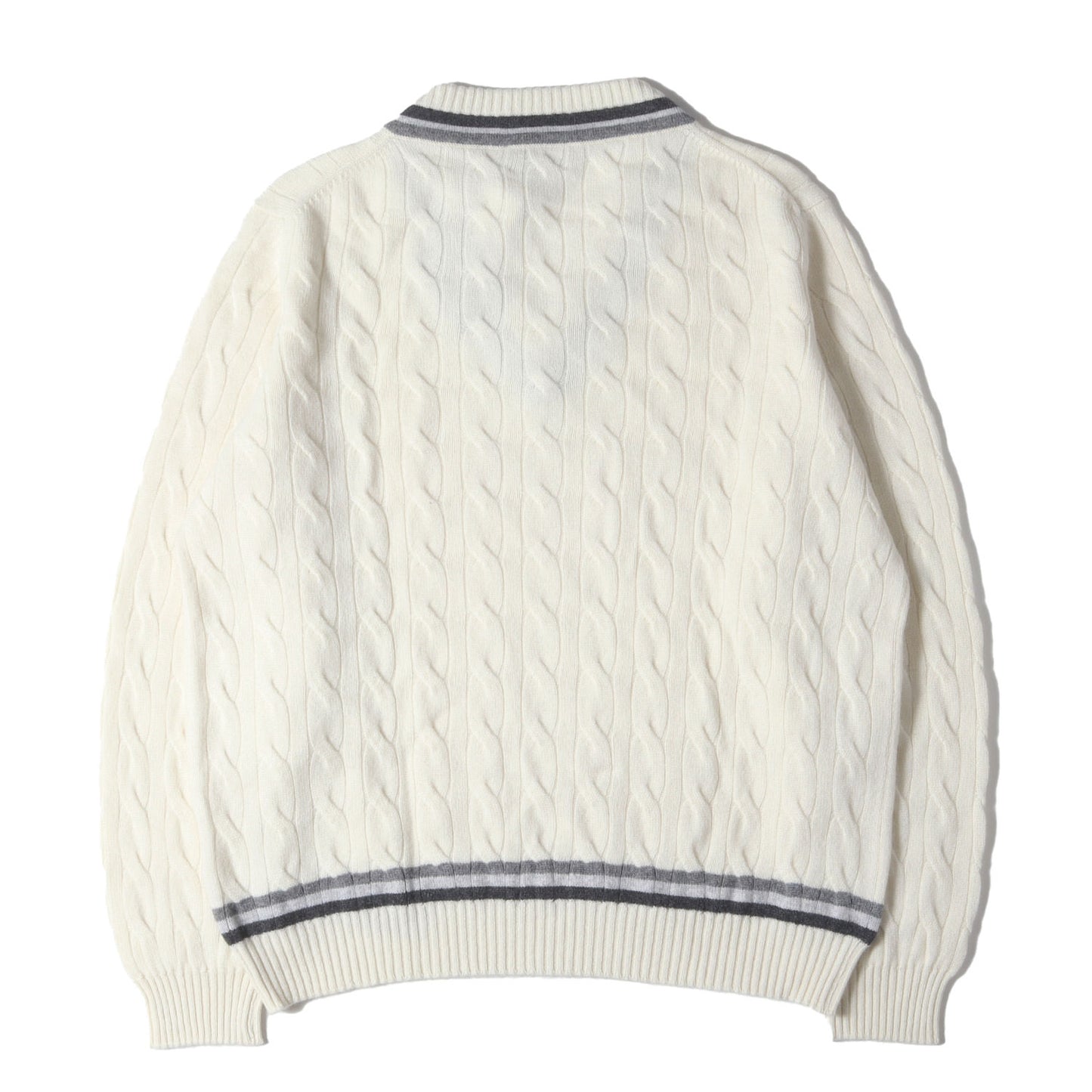 Vネック スコティッシュカシミヤ チルデン ニット セーター / COUNTRY CLUB MADE IN SCOTLAND