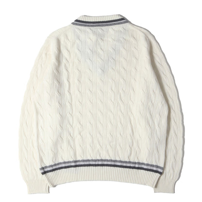 Vネック スコティッシュカシミヤ チルデン ニット セーター / COUNTRY CLUB MADE IN SCOTLAND