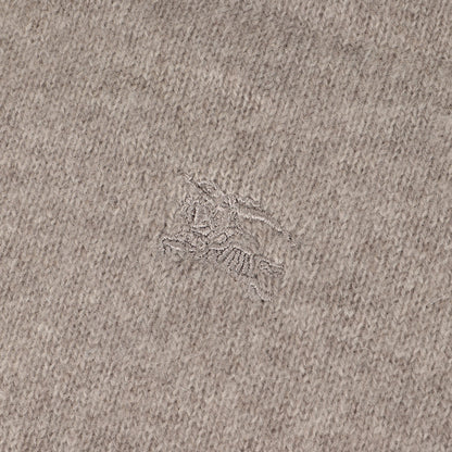 ホースマーク 刺繍 Vネック カシミヤ ニット セーター / MADE IN JAPAN