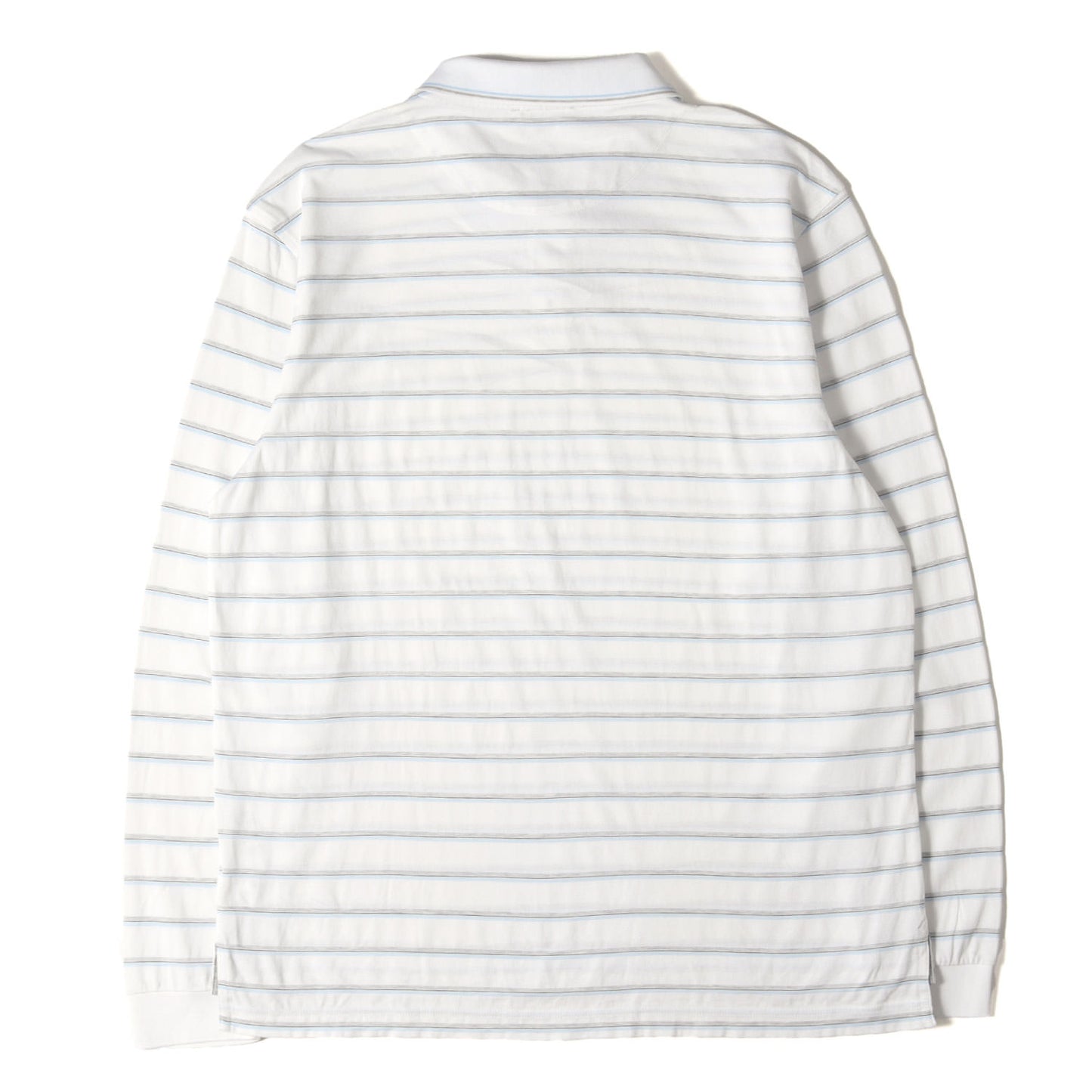 近年モデル ワンポイント刺繍ポケット ボーダー ピケ ポロシャツ