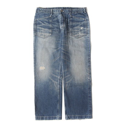 ヴィンテージ加工 デニム ワークパンツ (222060058-1079) / MADE IN JAPAN