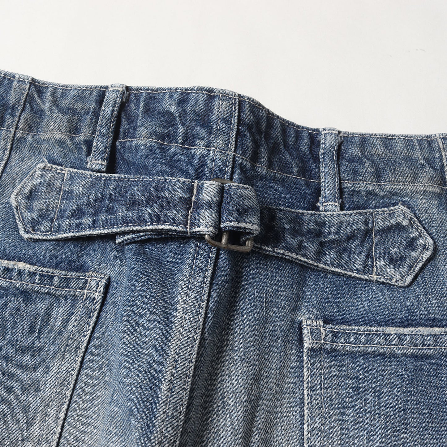 ヴィンテージ加工 デニム ワークパンツ (222060058-1079) / MADE IN JAPAN