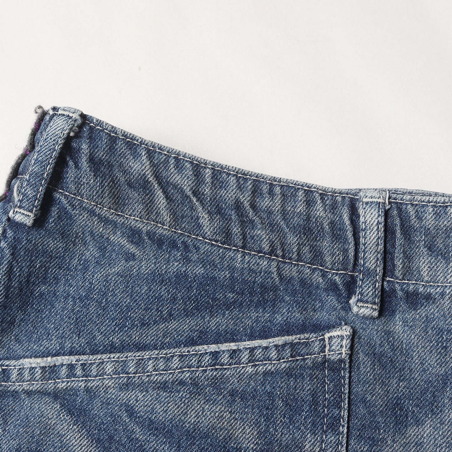 ヴィンテージ加工 デニム ワークパンツ (222060058-1079) / MADE IN JAPAN