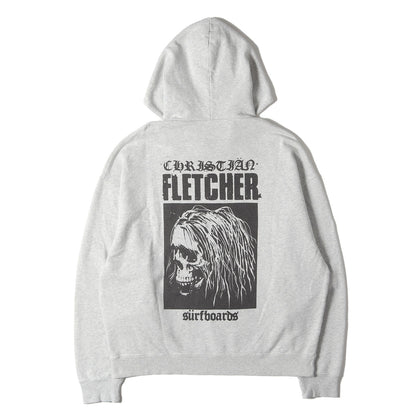 23SS × Christian Fletcher バックグラフィック スウェット パーカー