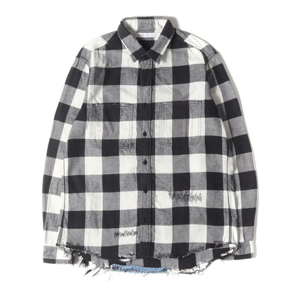 クラッシュ リペア加工 バッファローチェック フランネル シャツ / MADE IN JAPAN