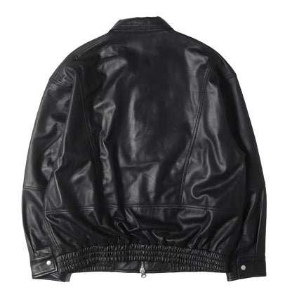 24AW ワイドフィット 4ポケット シープレザー ブルゾン