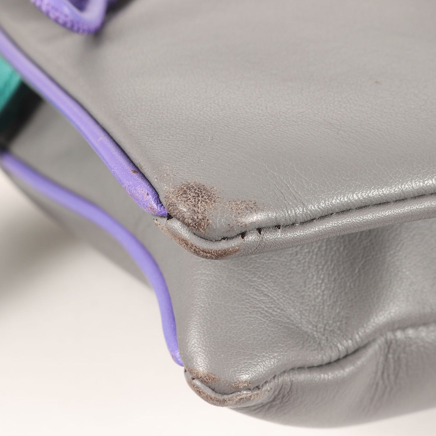 ロゴジャガード ショルダー レザー バッグ (HARVEY.MC)