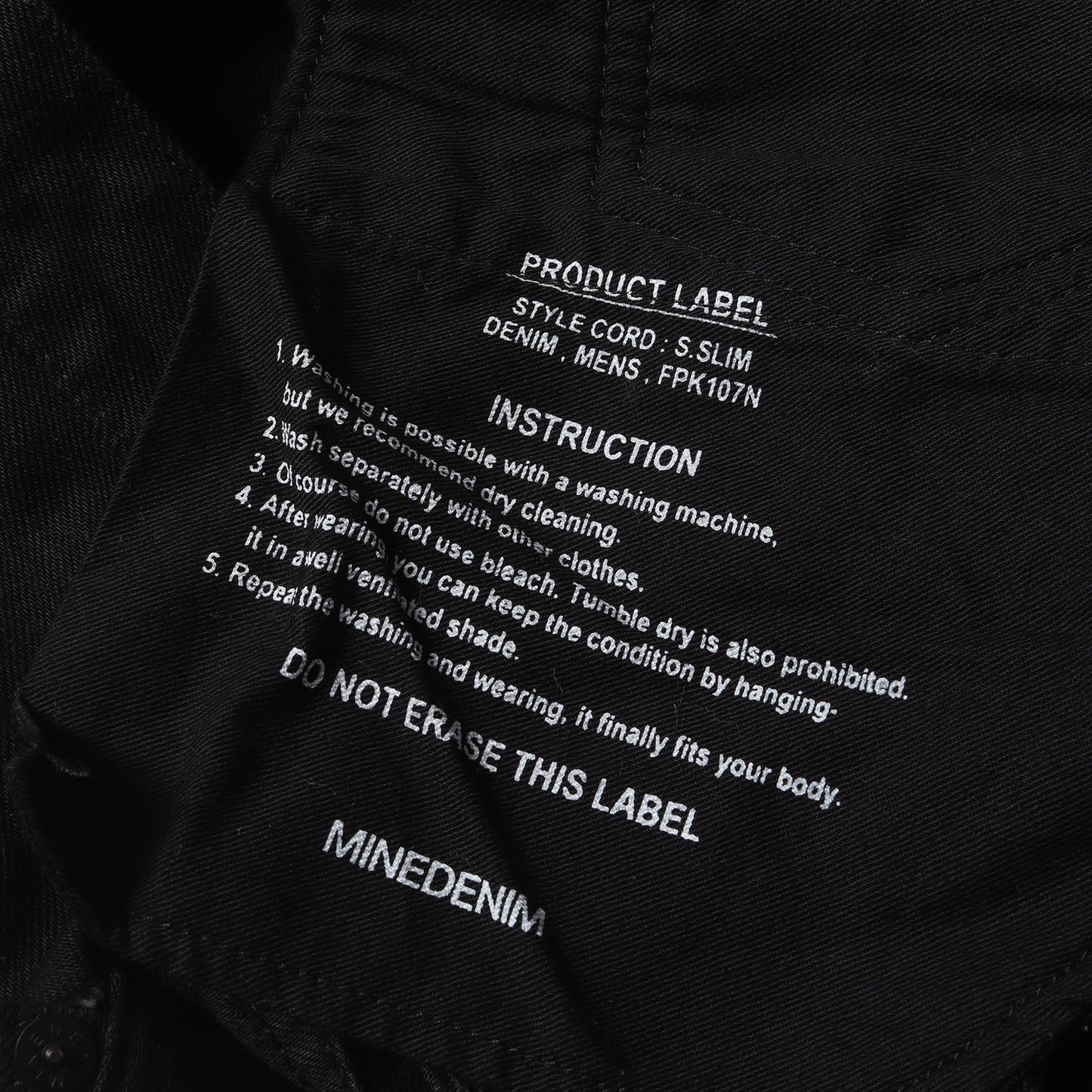 スーパースリム ストレッチ デニム スキニー パンツ (S.Slim STR 5pocket FPK107N-99) / ボタンフライ